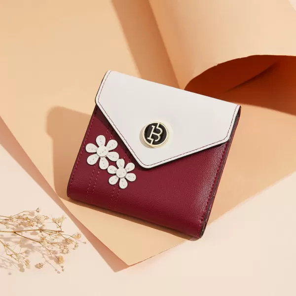 BOSTANTEN Leather Wallets for Women RFID Blocking Zipper Pocket Small Bifold Wallet Card Case