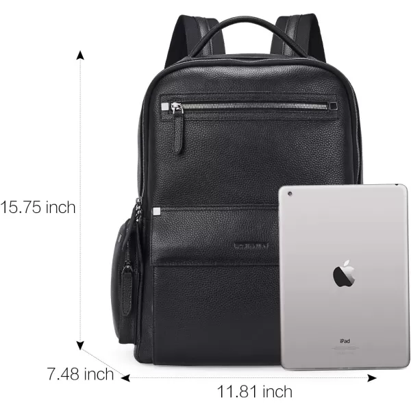 BOSTANTEN Men Leather Backpack 15.6” Laptop Backpack Travel Business Office Bag Large Capacity College
