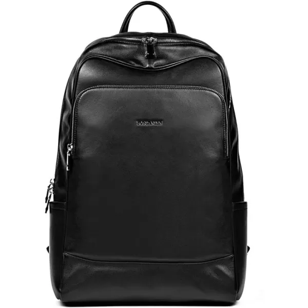 BOSTANTEN Men Leather Backpack, Vegetable Tanned Full Grain Leather 15.6 Inch Computer Backpack Business Work Daypack Vintage Travel Bags Redbrown