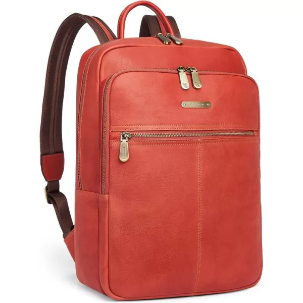 BOSTANTEN Mens Laptop Backpack Genuine Leather 15.6 inch Computer Bag Business Work Travel Daypack Vintage Large Shoulder Bag
