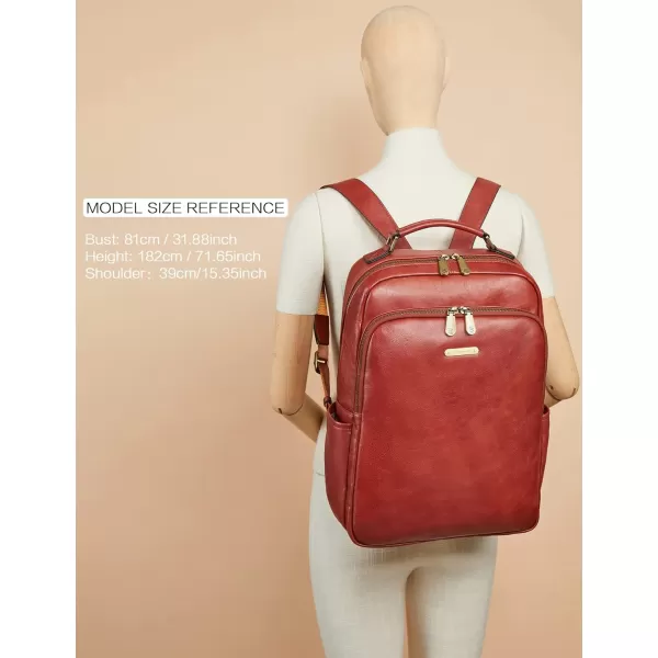 BOSTANTEN Mens Laptop Backpack Genuine Leather 15.6 inch Computer Bag Business Work Travel Daypack Vintage Large Shoulder Bag