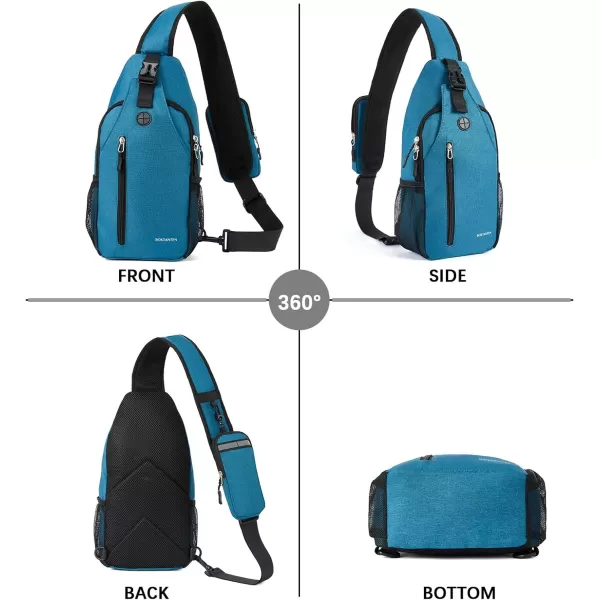 BOSTANTEN Sling Bag, Crossbody Backpack RFID Shoulder Chest Bag for Men Women Travel Hiking Casual Daypack