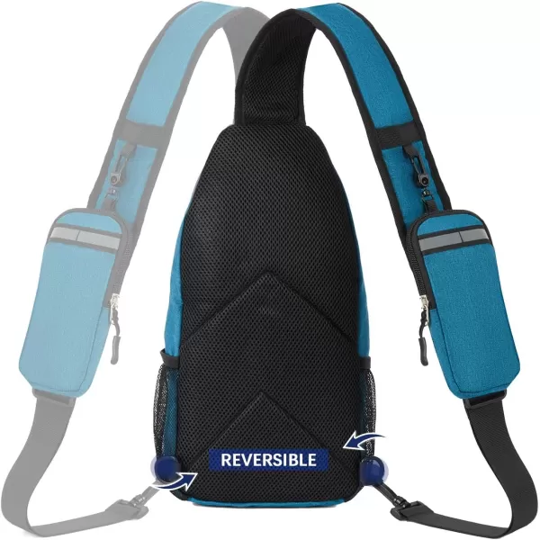 BOSTANTEN Sling Bag, Crossbody Backpack RFID Shoulder Chest Bag for Men Women Travel Hiking Casual Daypack