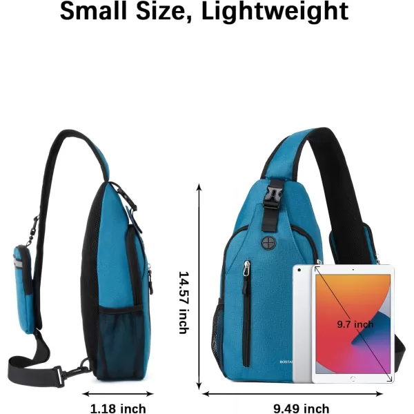 BOSTANTEN Sling Bag, Crossbody Backpack RFID Shoulder Chest Bag for Men Women Travel Hiking Casual Daypack