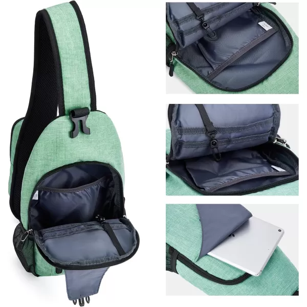 BOSTANTEN Sling Bag, Crossbody Backpack RFID Shoulder Chest Bag for Men Women Travel Hiking Casual Daypack