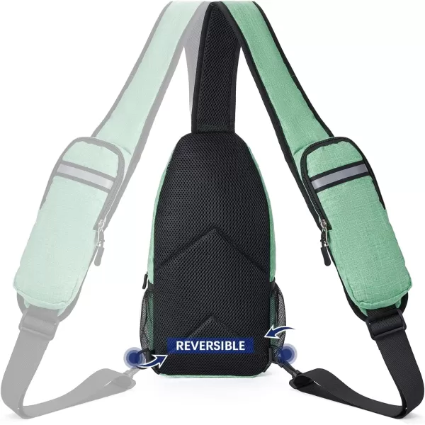 BOSTANTEN Sling Bag, Crossbody Backpack RFID Shoulder Chest Bag for Men Women Travel Hiking Casual Daypack