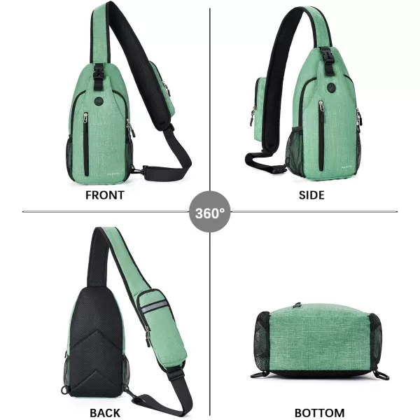 BOSTANTEN Sling Bag, Crossbody Backpack RFID Shoulder Chest Bag for Men Women Travel Hiking Casual Daypack