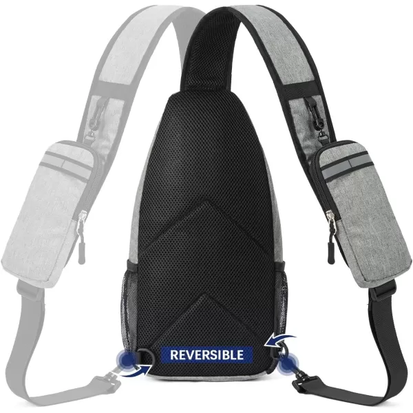 BOSTANTEN Sling Bag, Crossbody Backpack RFID Shoulder Chest Bag for Men Women Travel Hiking Casual Daypack