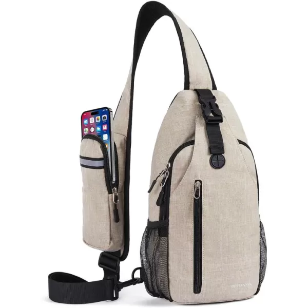 BOSTANTEN Sling Bag, Crossbody Backpack RFID Shoulder Chest Bag for Men Women Travel Hiking Casual Daypack