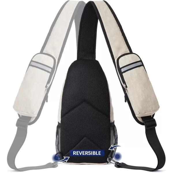 BOSTANTEN Sling Bag, Crossbody Backpack RFID Shoulder Chest Bag for Men Women Travel Hiking Casual Daypack