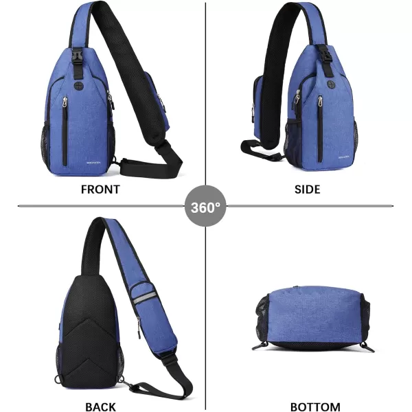 BOSTANTEN Sling Bag, Crossbody Backpack RFID Shoulder Chest Bag for Men Women Travel Hiking Casual Daypack