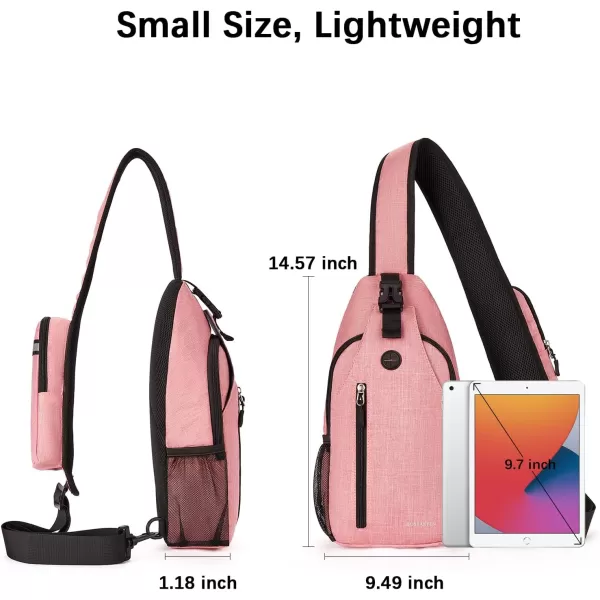 BOSTANTEN Sling Bag, Crossbody Backpack RFID Shoulder Chest Bag for Men Women Travel Hiking Casual Daypack