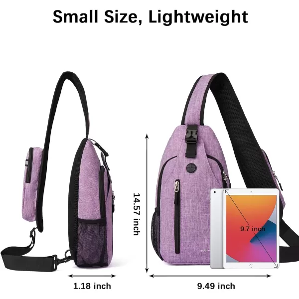 BOSTANTEN Sling Bag, Crossbody Backpack RFID Shoulder Chest Bag for Men Women Travel Hiking Casual Daypack