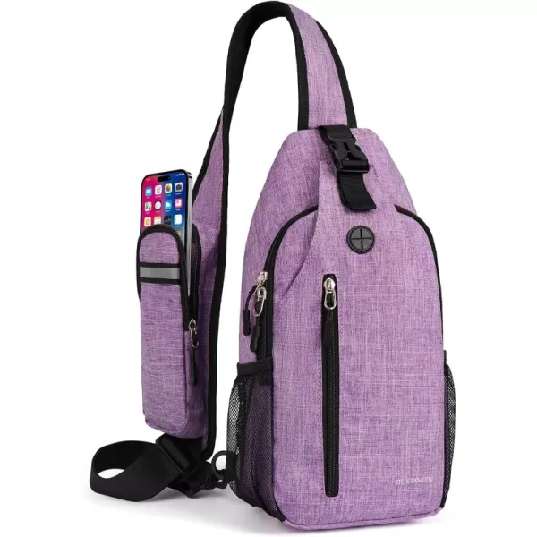 BOSTANTEN Sling Bag, Crossbody Backpack RFID Shoulder Chest Bag for Men Women Travel Hiking Casual Daypack