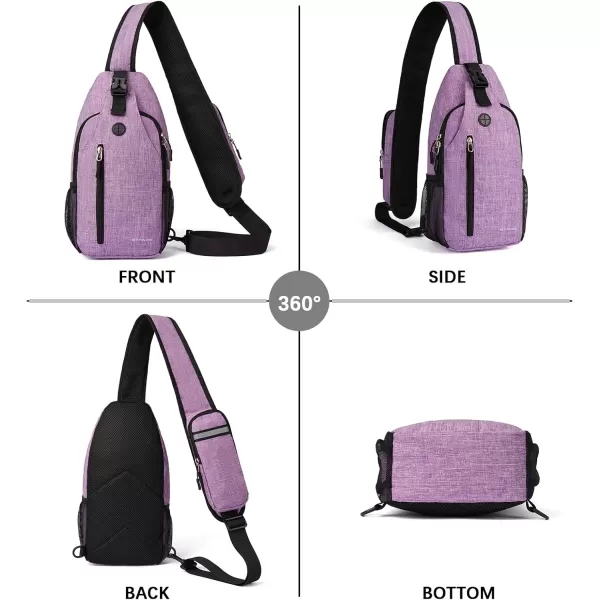 BOSTANTEN Sling Bag, Crossbody Backpack RFID Shoulder Chest Bag for Men Women Travel Hiking Casual Daypack
