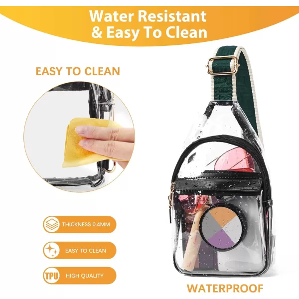 BOSTANTEN Sling Bag for Women Crossbody Purse Crossbody Bag Leather Chest Bag with Adjustable Guitar Strap for Travel