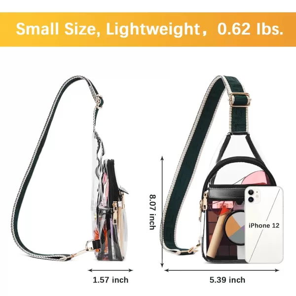 BOSTANTEN Sling Bag for Women Crossbody Purse Crossbody Bag Leather Chest Bag with Adjustable Guitar Strap for Travel