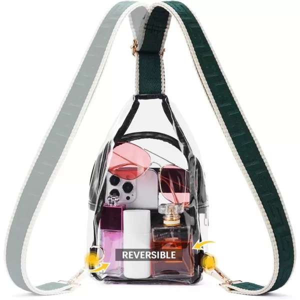 BOSTANTEN Sling Bag for Women Crossbody Purse Crossbody Bag Leather Chest Bag with Adjustable Guitar Strap for Travel