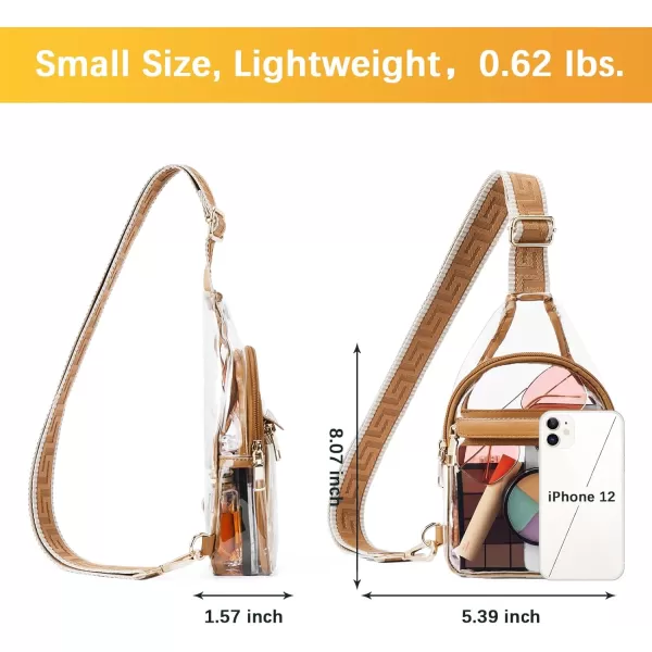 BOSTANTEN Sling Bag for Women Crossbody Purse Crossbody Bag Leather Chest Bag with Adjustable Guitar Strap for Travel