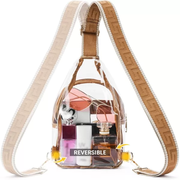 BOSTANTEN Sling Bag for Women Crossbody Purse Crossbody Bag Leather Chest Bag with Adjustable Guitar Strap for Travel