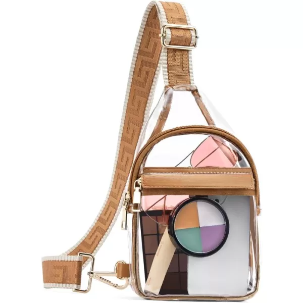 BOSTANTEN Sling Bag for Women Crossbody Purse Crossbody Bag Leather Chest Bag with Adjustable Guitar Strap for Travel