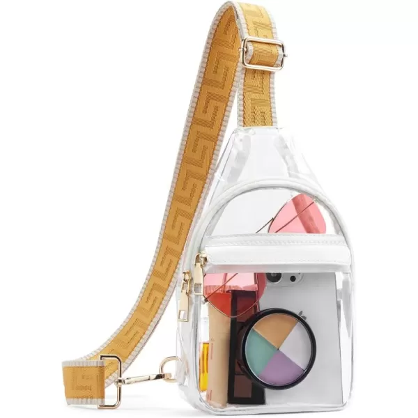 BOSTANTEN Sling Bag for Women Crossbody Purse Crossbody Bag Leather Chest Bag with Adjustable Guitar Strap for Travel
