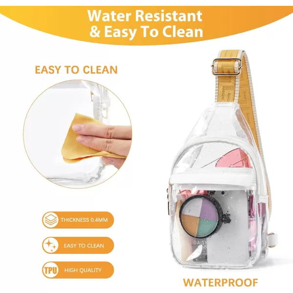 BOSTANTEN Sling Bag for Women Crossbody Purse Crossbody Bag Leather Chest Bag with Adjustable Guitar Strap for Travel