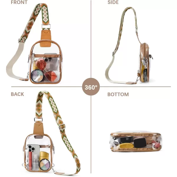 BOSTANTEN Sling Bag for Women Crossbody Purse Crossbody Bag Leather Chest Bag with Adjustable Guitar Strap for Travel