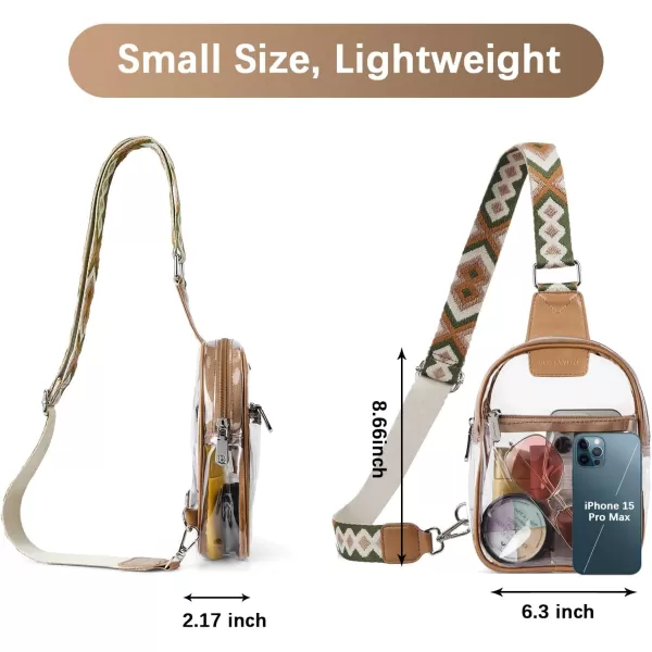BOSTANTEN Sling Bag for Women Crossbody Purse Crossbody Bag Leather Chest Bag with Adjustable Guitar Strap for Travel