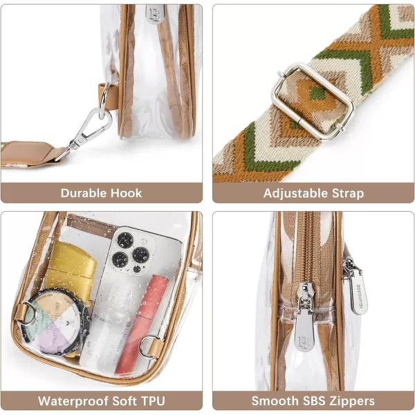 BOSTANTEN Sling Bag for Women Crossbody Purse Crossbody Bag Leather Chest Bag with Adjustable Guitar Strap for Travel