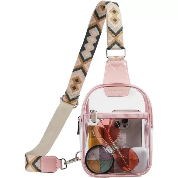 BOSTANTEN Sling Bag for Women Crossbody Purse Crossbody Bag Leather Chest Bag with Adjustable Guitar Strap for Travel