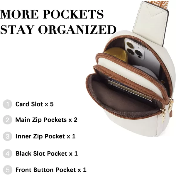 BOSTANTEN Small Sling Bag Crossbody Bags for Women Trendy Crossbody Purse Leather Chest Bag