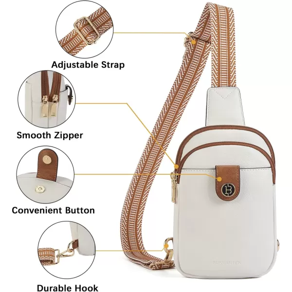 BOSTANTEN Small Sling Bag Crossbody Bags for Women Trendy Crossbody Purse Leather Chest Bag