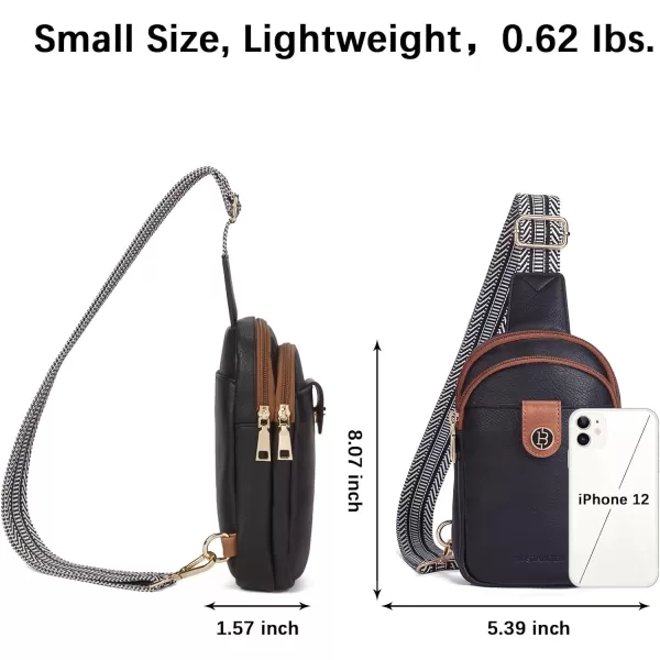 BOSTANTEN Small Sling Bag Crossbody Bags for Women Trendy Crossbody Purse Leather Chest Bag