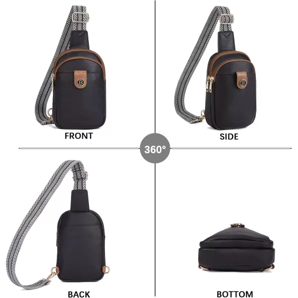 BOSTANTEN Small Sling Bag Crossbody Bags for Women Trendy Crossbody Purse Leather Chest Bag