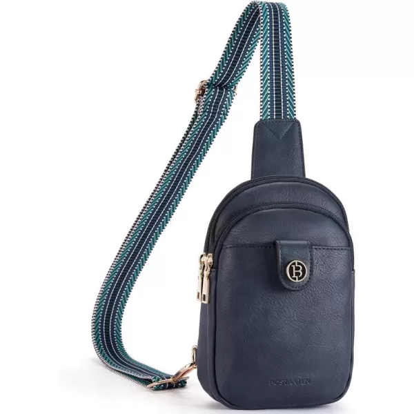 BOSTANTEN Small Sling Bag Crossbody Bags for Women Trendy Crossbody Purse Leather Chest Bag