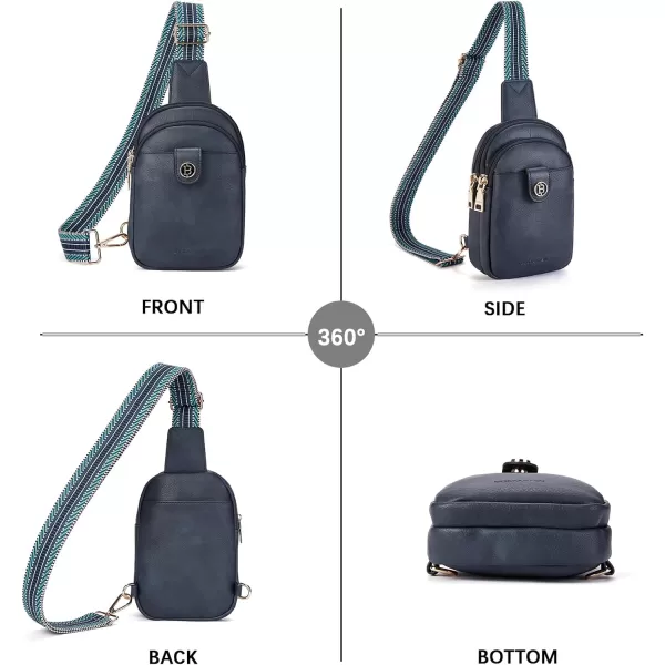 BOSTANTEN Small Sling Bag Crossbody Bags for Women Trendy Crossbody Purse Leather Chest Bag