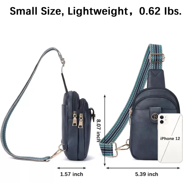 BOSTANTEN Small Sling Bag Crossbody Bags for Women Trendy Crossbody Purse Leather Chest Bag