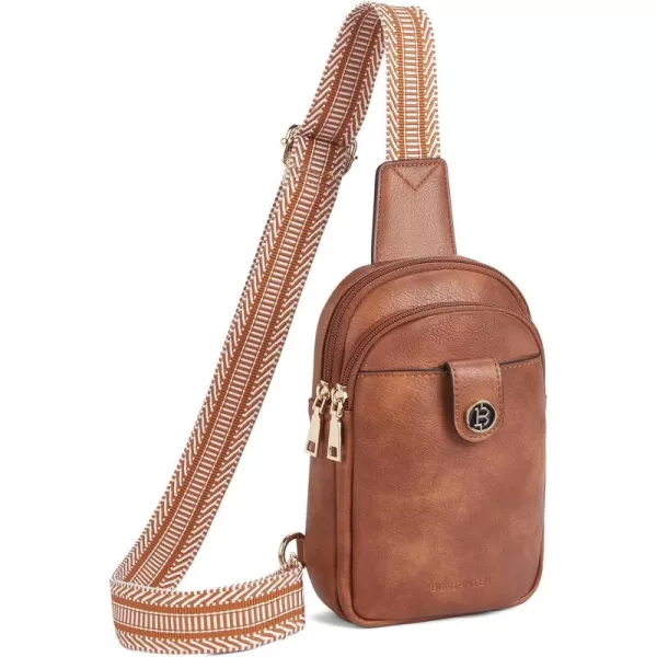 BOSTANTEN Small Sling Bag Crossbody Bags for Women Trendy Crossbody Purse Leather Chest Bag