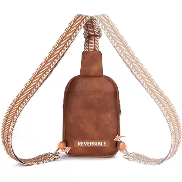 BOSTANTEN Small Sling Bag Crossbody Bags for Women Trendy Crossbody Purse Leather Chest Bag