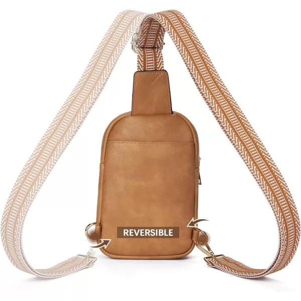 BOSTANTEN Small Sling Bag Crossbody Bags for Women Trendy Crossbody Purse Leather Chest Bag