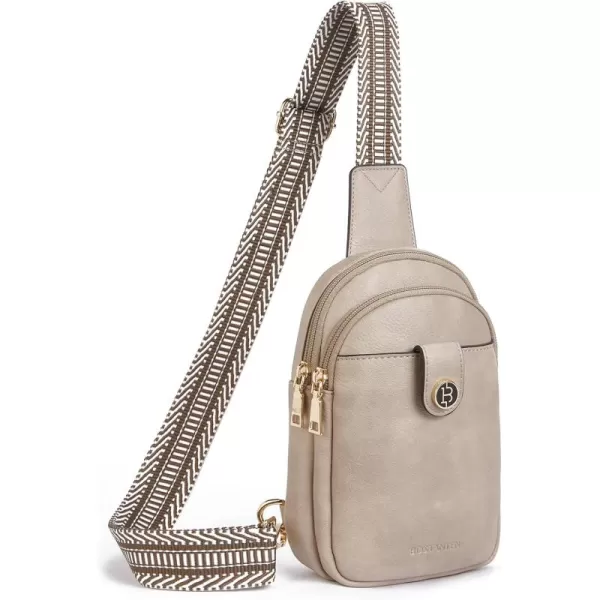 BOSTANTEN Small Sling Bag Crossbody Bags for Women Trendy Crossbody Purse Leather Chest Bag