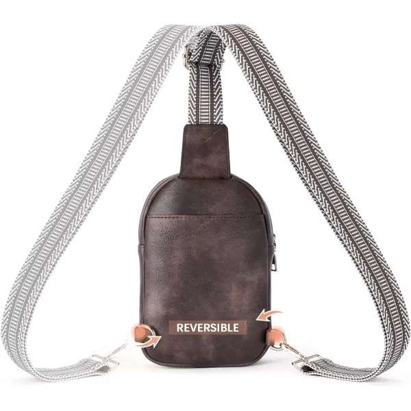 BOSTANTEN Small Sling Bag Crossbody Bags for Women Trendy Crossbody Purse Leather Chest Bag