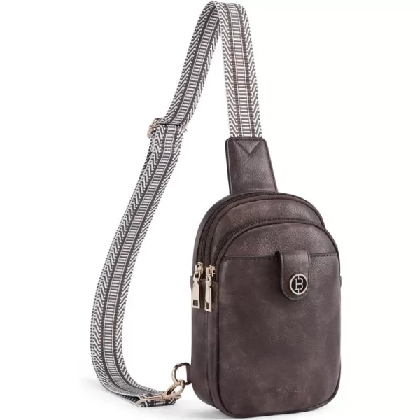 BOSTANTEN Small Sling Bag Crossbody Bags for Women Trendy Crossbody Purse Leather Chest Bag