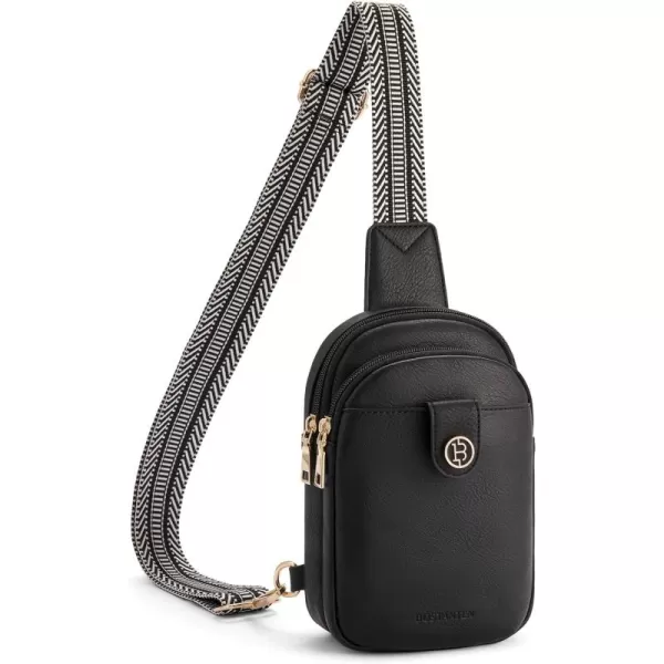 BOSTANTEN Small Sling Bag Crossbody Bags for Women Trendy Crossbody Purse Leather Chest Bag