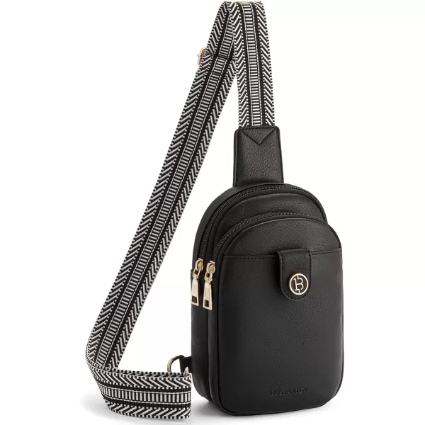 BOSTANTEN Small Sling Bag Crossbody Bags for Women Trendy Crossbody Purse Leather Chest Bag