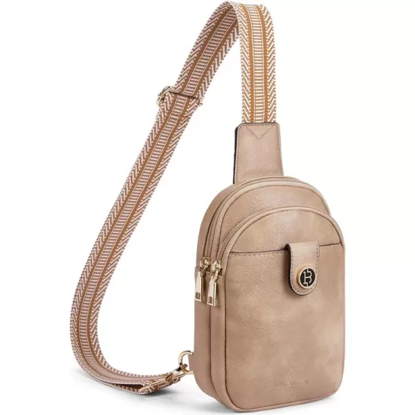 BOSTANTEN Small Sling Bag Crossbody Bags for Women Trendy Crossbody Purse Leather Chest Bag