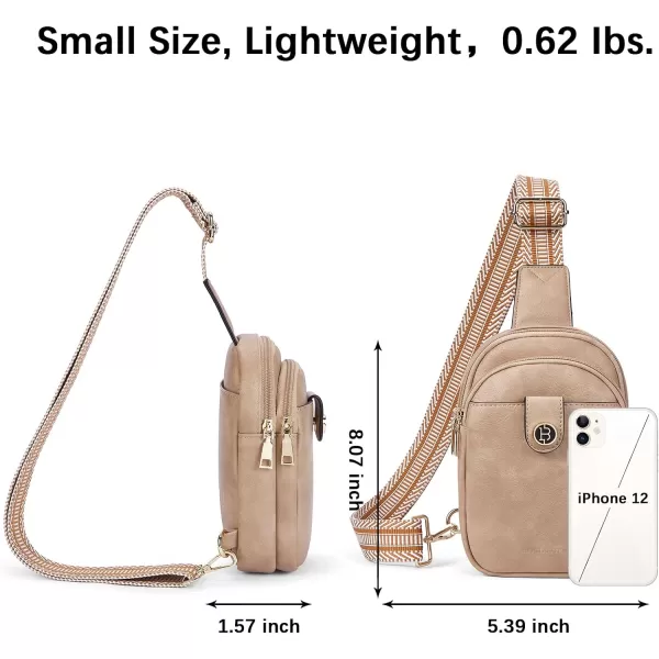 BOSTANTEN Small Sling Bag Crossbody Bags for Women Trendy Crossbody Purse Leather Chest Bag