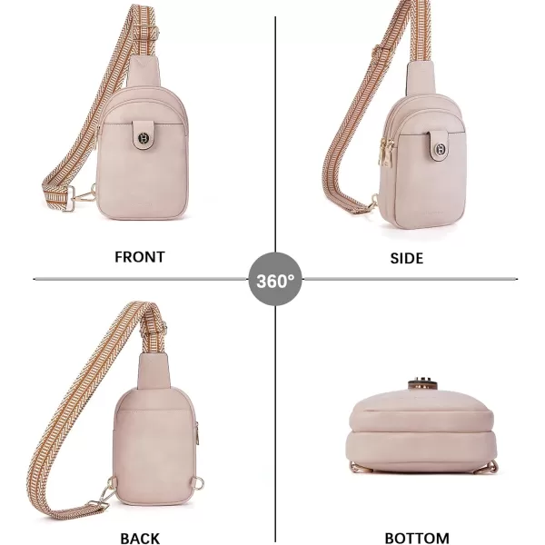 BOSTANTEN Small Sling Bag Crossbody Bags for Women Trendy Crossbody Purse Leather Chest Bag