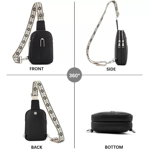 BOSTANTEN Small Sling Bag Crossbody Bags for Women Trendy Crossbody Purse Leather Chest Bag